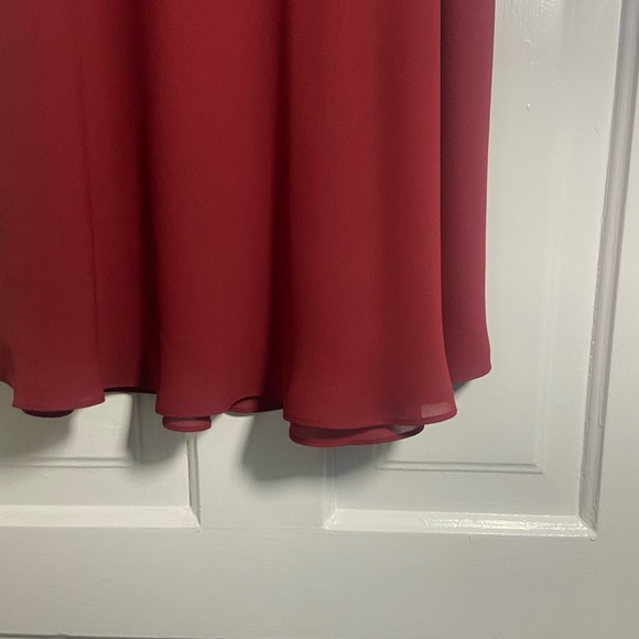 Vintage Charlotte Ford Red Slip Midi Skirt - Picture 6 of 7